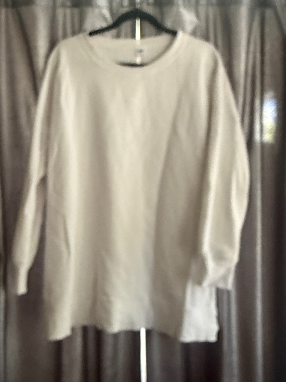 Old Navy Light Beige Crewneck Sweatshirt Tunic